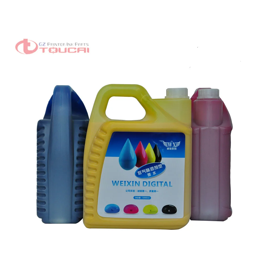 Низкий запах CMYK 4 бутылки/лот Konica KM512 MN 14pl главный растворитель чернил для