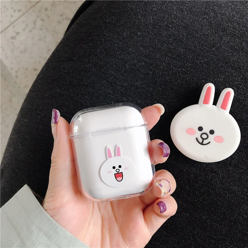 Чехол для AirPods, прозрачная защитная крышка, чехол для Bluetooth наушников, уникальные роскошные аксессуары для Airpods, прозрачный жесткий узор