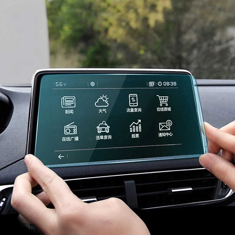 Для Peugeot 3008 4008 5008 2017 2018 стайлинга автомобилей GPS навигации Экран Сталь защитная