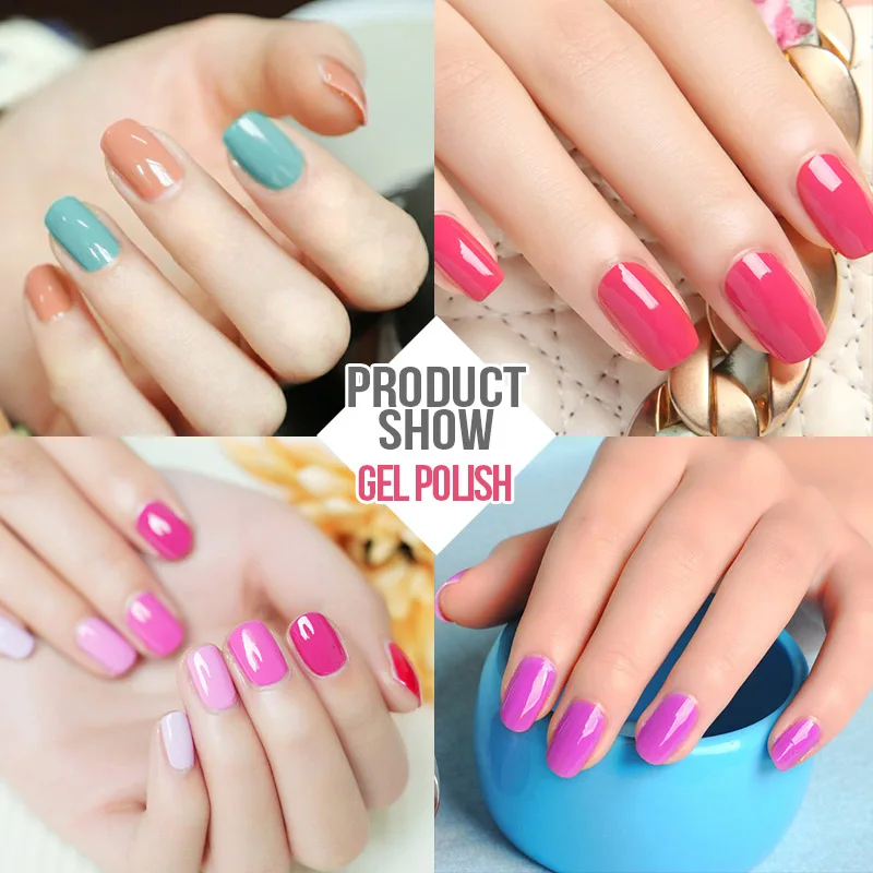 Modelones Горячая 60 Цветной Гель-лак Светодиодная лампа Французский маникюр УФ-гель