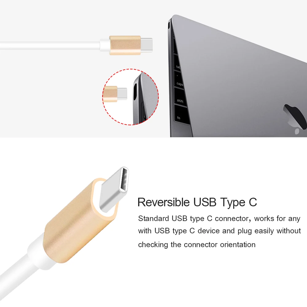 Разветвитель USB 3,0 Type C VGA, адаптер USB C на VGA, для Macbook Pro Google ChromeBook USB-C от AliExpress WW