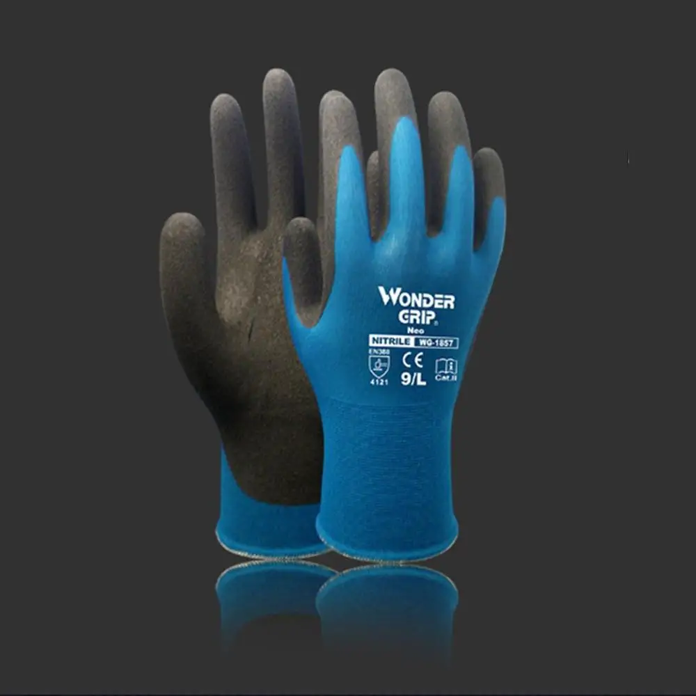 Синий WG-1857 Универсальный порезостойкие перчатки безопасности порезов колото металлическая сетка Кухня мясника порезостойкие перчатки безопасности - Цвет: Синий