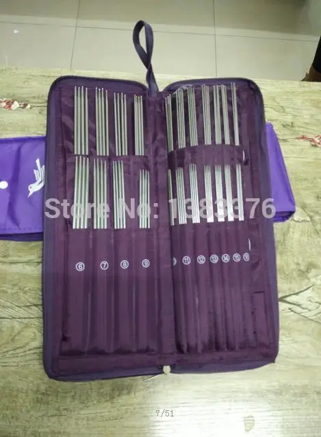 Новинка спицы для вязания набор алюминиевых спиц одинарные и двойные круговые