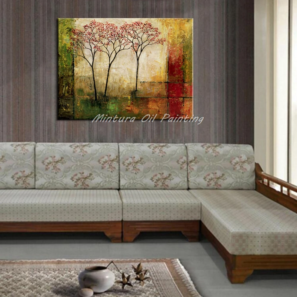 Картина на холсте с изображением богатых деревьев|oil painting|paintings on canvasoil painting canvas |