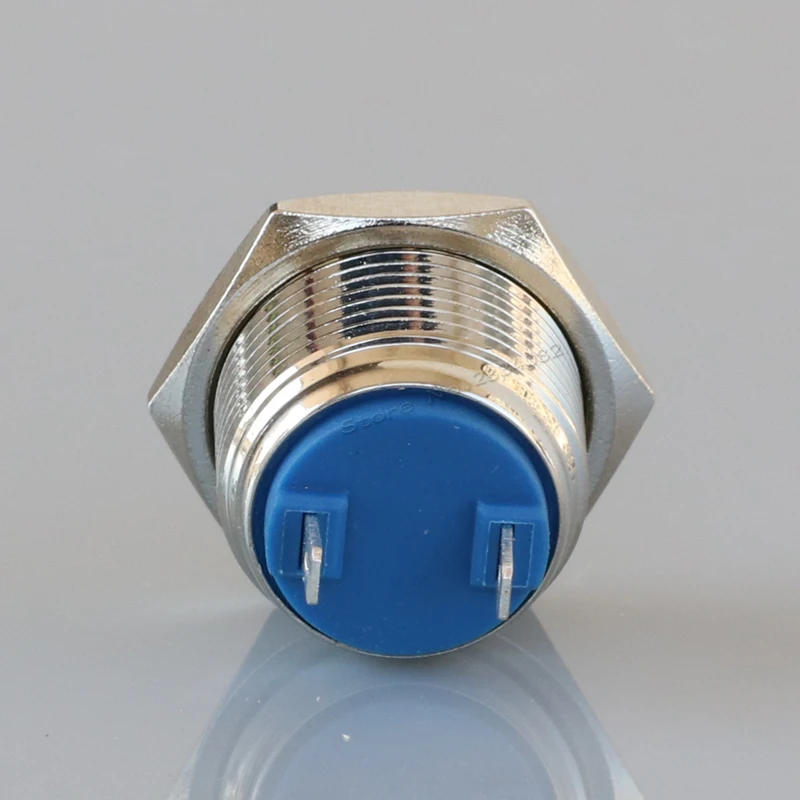16mm Momentary self reset round high Push Button Switch S16F-10J start horn 2 pin 1NO metal | Обустройство дома