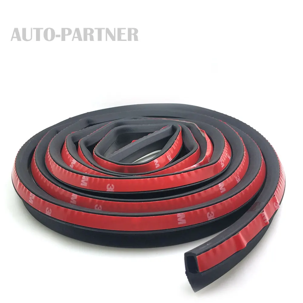 

auto rubber seals 3 Meters P Type door sound insulation noise insulation waterproof trim dust isolation Car Sealing Strip