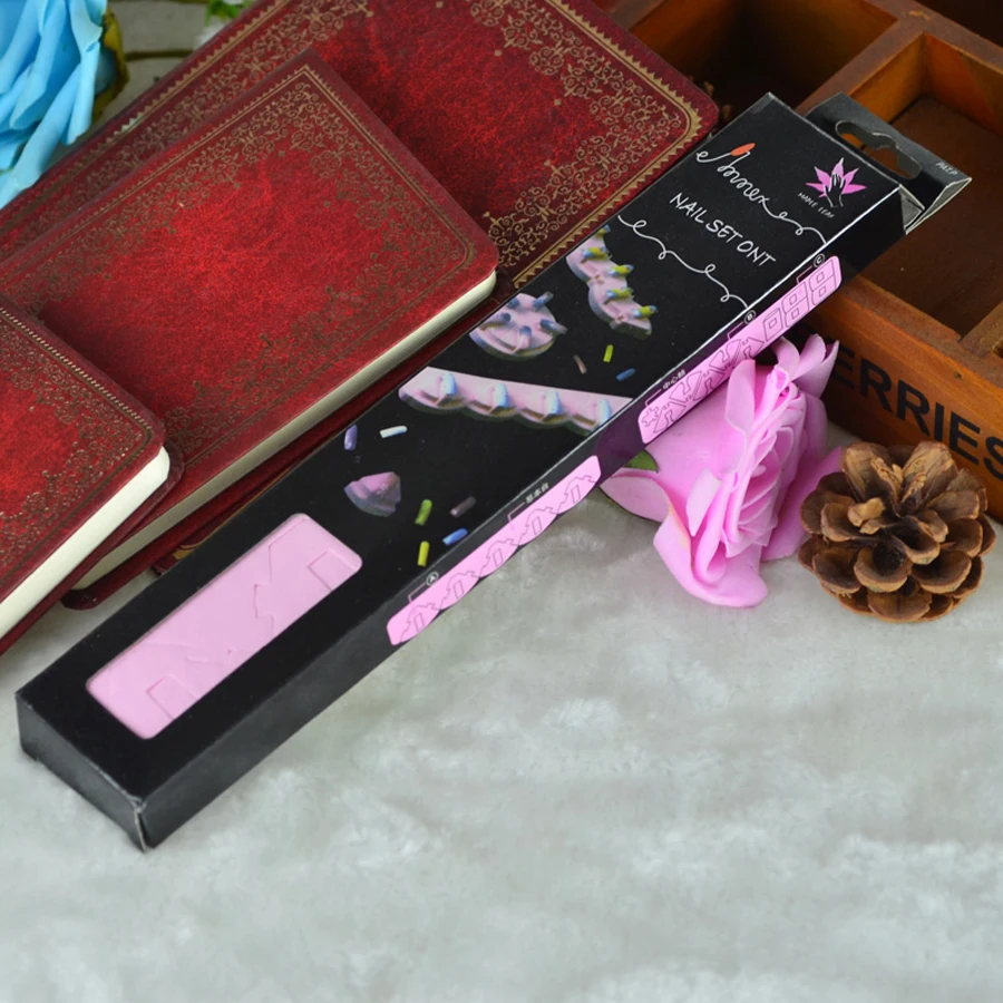 3D дизайн ногтей тренировочный Дисплей Стенд Розовый Практика Губка держатель