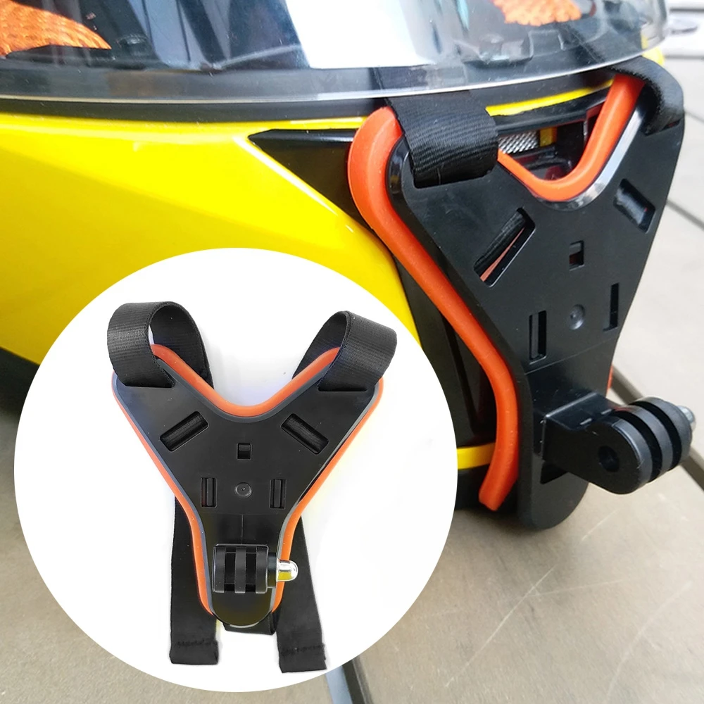

Accessories For Gopro Hero 9 87 6 5 Motorcycle Helmet Front Chin Fixed Mount Bracket Adapter For Akaso V50 EKEN H9R SJCAM Sj4000