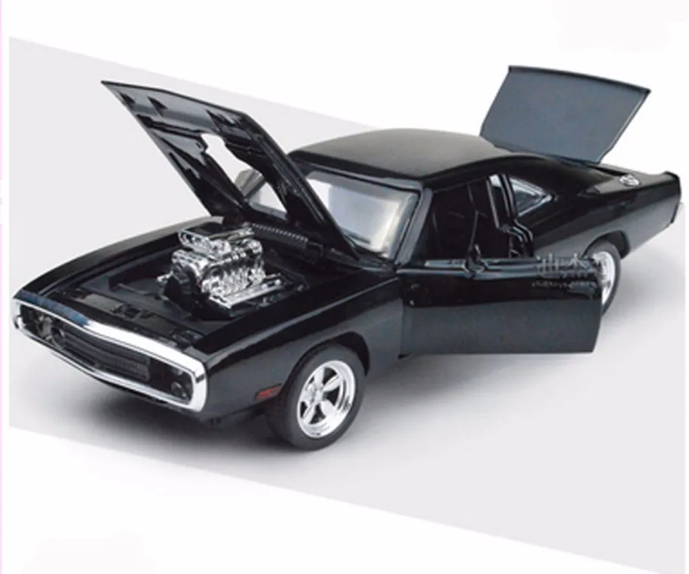 Dodge Challenger масштаб 1/32 литая модель автомобиля из сплава игрушки Форсаж 7 черный
