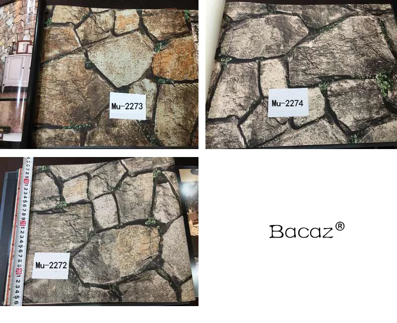 Bacaz отшелушивающая текстура трава 3D каменные обои для гостиной диван фон