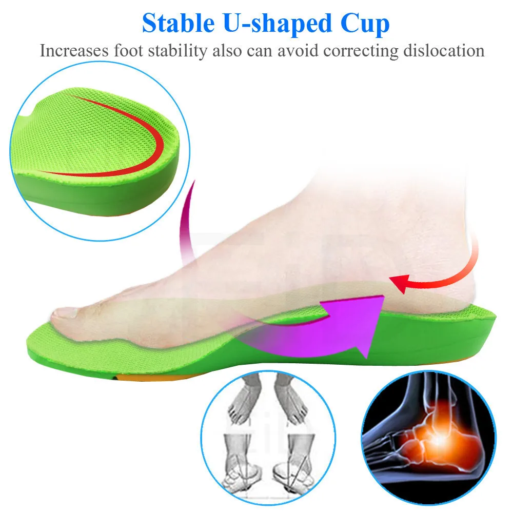 EiD High quality Orthotic Insole EVA for Kids Children Flat Feet Arch Support Insoles Orthopedic Shoe sole insoles pads Inserts