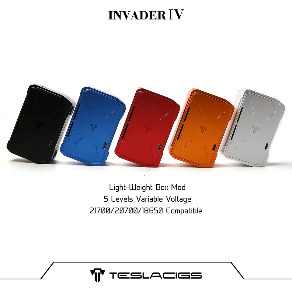 Оригинальный Tesla Invader IV бокс MOD Max 280 Вт Teslacigs 4 vape подходит для аккумулятора 21700 20700