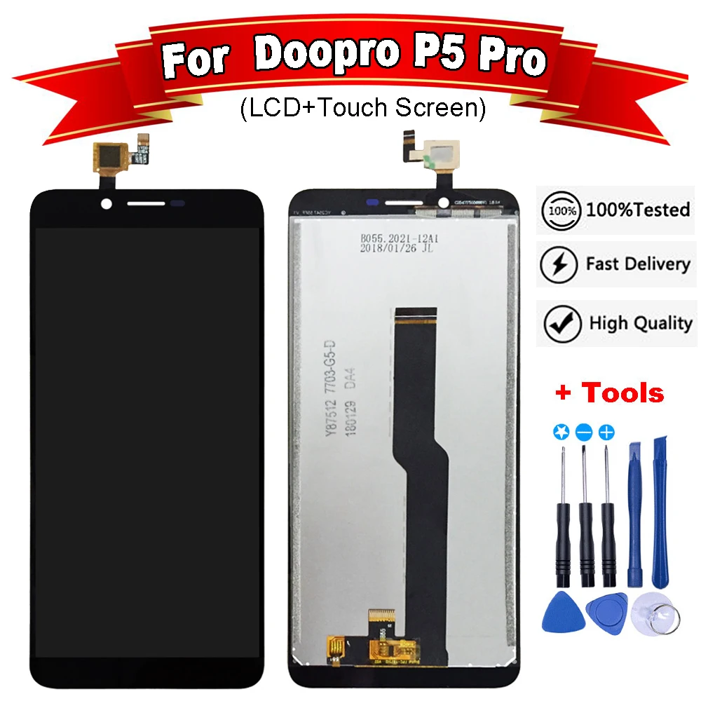 5.5&quotinch For Doopro P5 Pro LCD Display+Touch Screen Assembly Repair Part Phone Accessories P5/P5 | Мобильные телефоны и