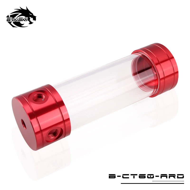 Bykski B-CT60-ARD/AGE/ABU/AGC цилиндрический резервуар OD 60 мм длина 100 150 200 260 мм чехол для водяного охлаждения ПК