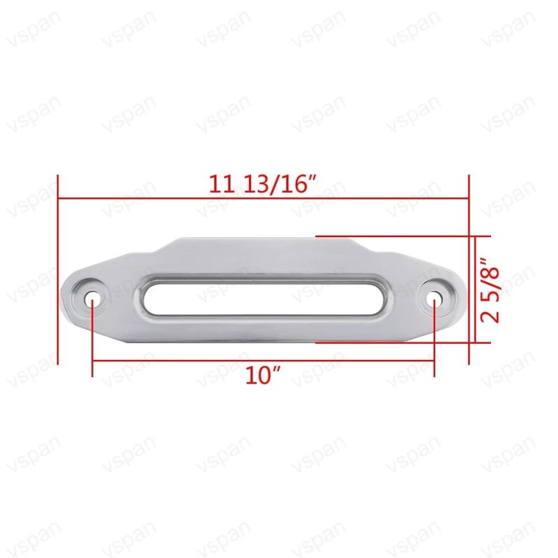 Хром полированный 10 &quotHawse Fairlead заготовка алюминиевая синтетическая лебедка трос