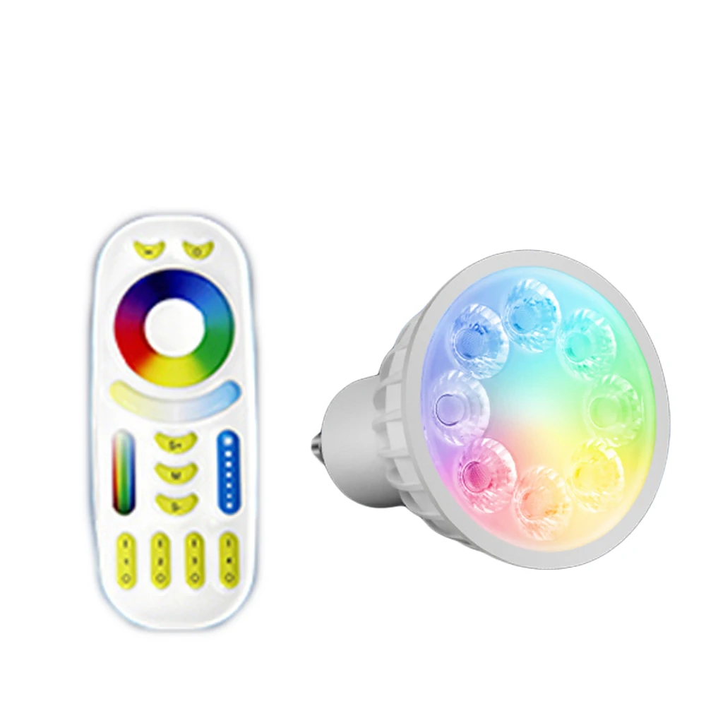 Светодиодный RGB-светильник Mi Light с регулируемой яркостью 4 Вт MR16 GU10 RGB CCT RGBW RGBWW