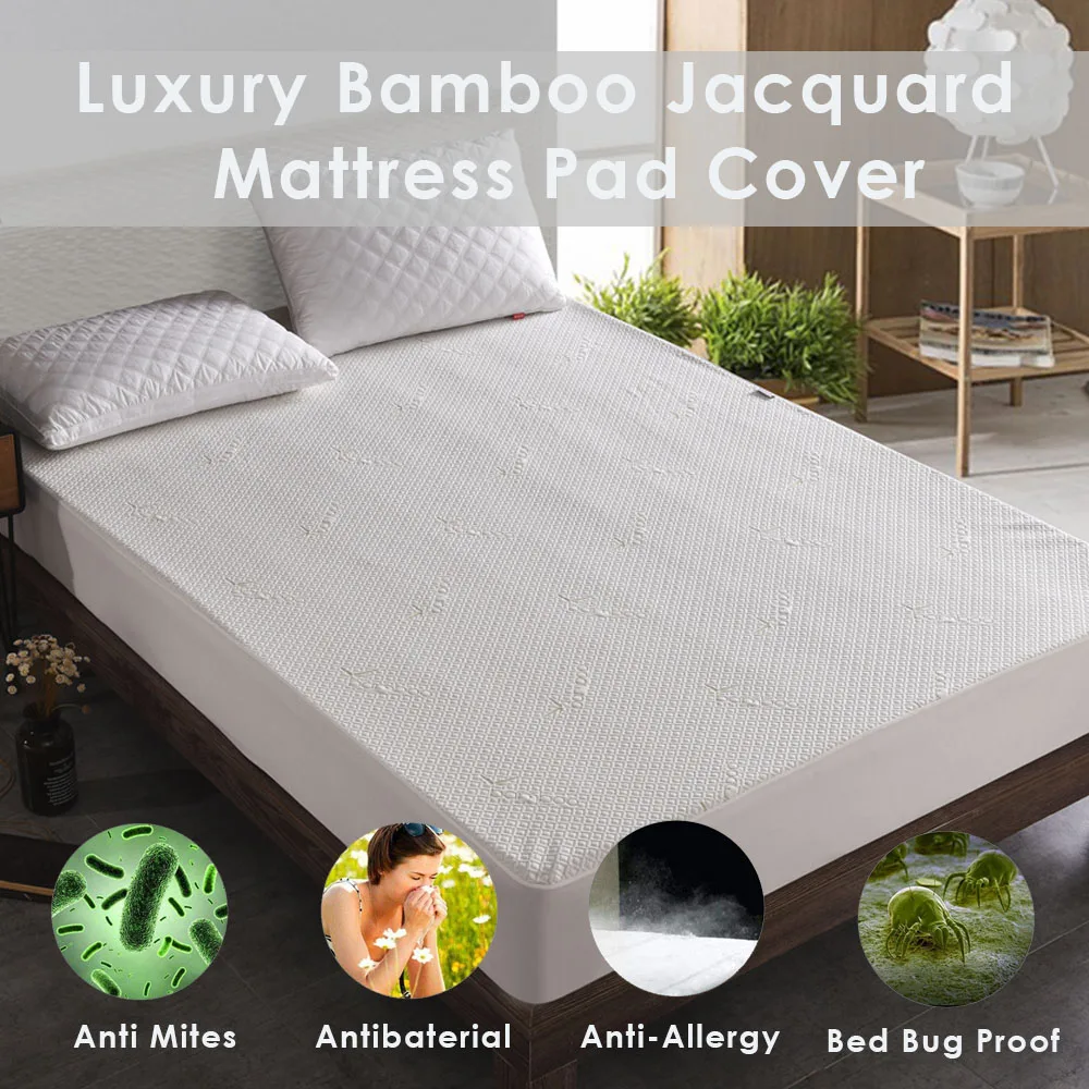 LFH бамбуковый водонепроницаемый матрац подкладка чехол для матраса с глубоким