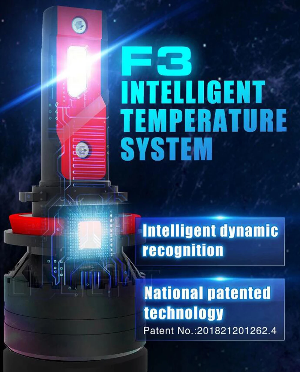 1 комплект Автомобильные светодиодные лампы H4 9003 F3 90 Вт лм|Передние LED-фары для