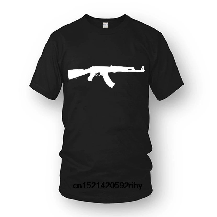 Возьмите Последние Мужская футболка смешные Ak47 летняя en Котон hommes мужчин и