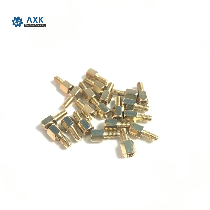 

Набор прокладок для гвоздиков, колонны, латунь, медь, 6 мм, 11 мм, M3 * 11 + 6 мм, штекер, гнездо, шестигранные винты, высокий Лот (50 шт./лот), 50 шт. прокл...