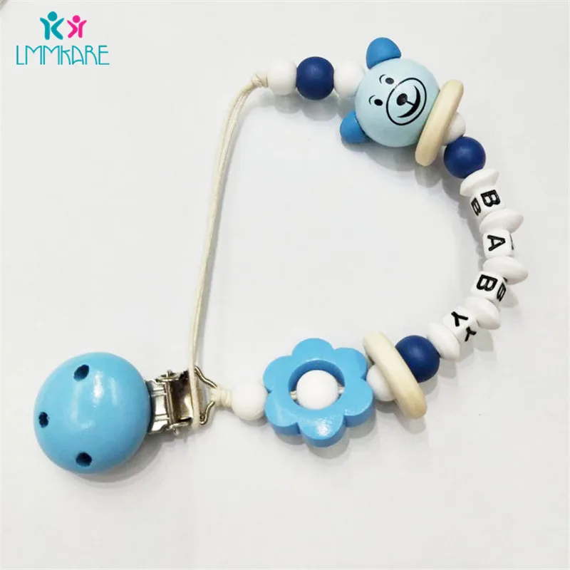 Детская соска зажимы для цепи Мультяшные милые пятиугольные буквы детские