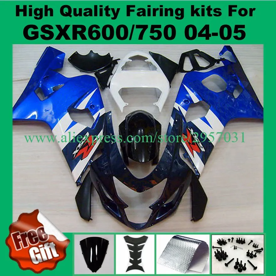 

Injection mold Fairings body for GSXR600 GSXR750 2004 2005 SUZUKI GSXR600 750 04 05 Fairing kits #TT6-I5 9gifts