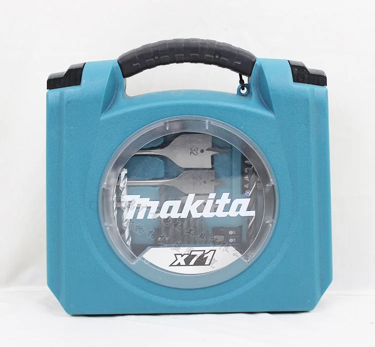 Часовой механизм: японский Ударная дрель Makita биты металлических сверла отвертка Philips Bits ручная дрель аксессуары 71 шт./компл