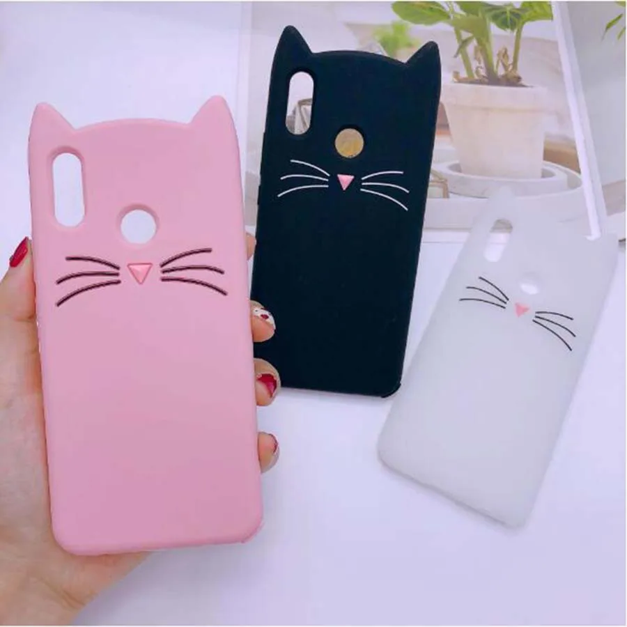Милый мягкий силиконовый чехол с 3D рисунком кота для Samsung Galaxy J1 mini prime J2 J3 J5 J7 J8 G530