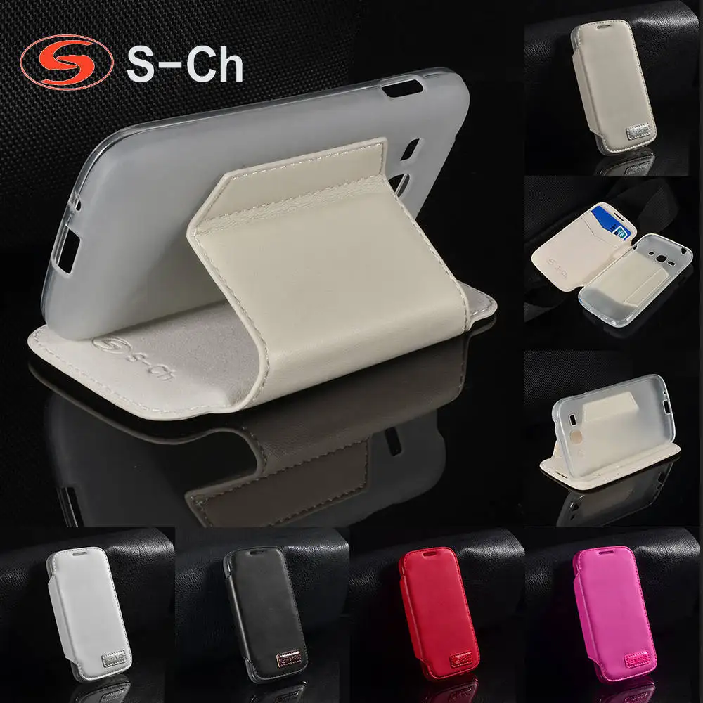 Флип чехол из искусственной кожи для Samsung Galaxy Ace 3|case for samsung galaxy|case samsungphone cases |