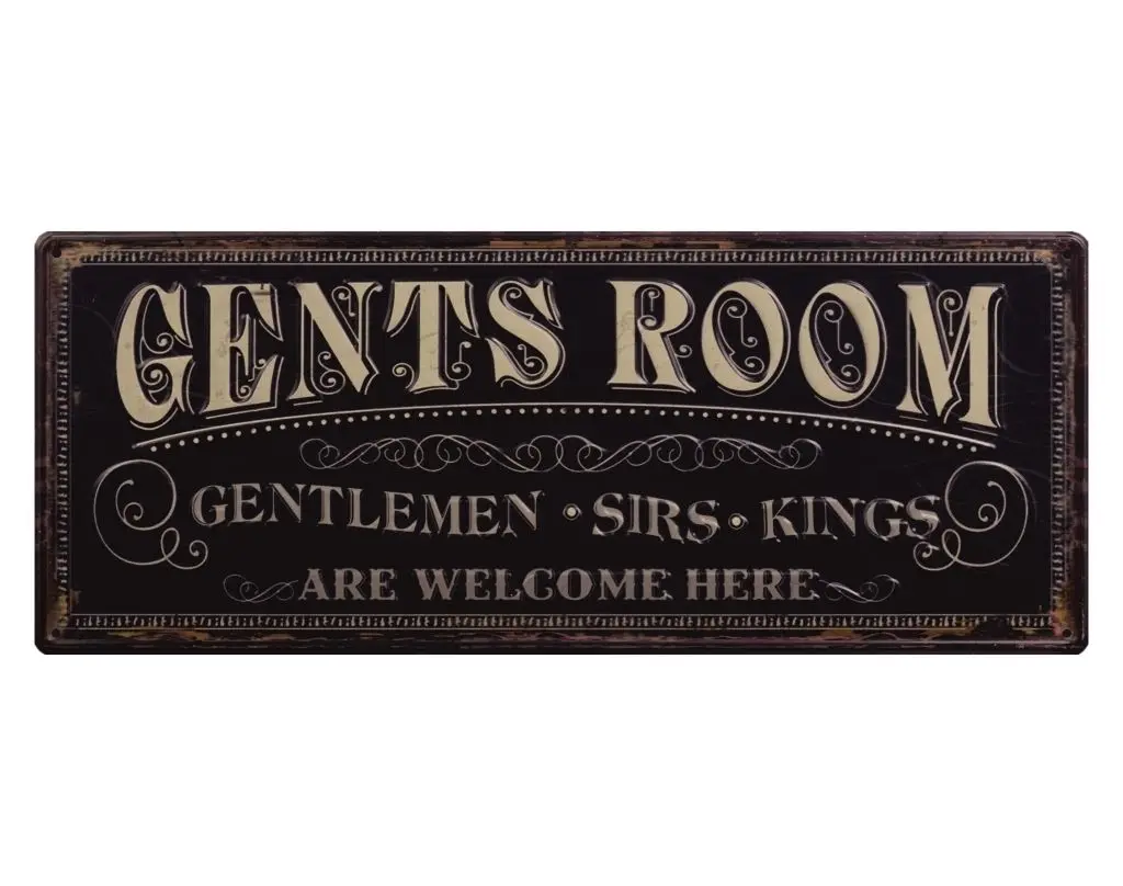 

Gents Room Old School Aufkleber Sticker Toiletten MAnner Mann WC