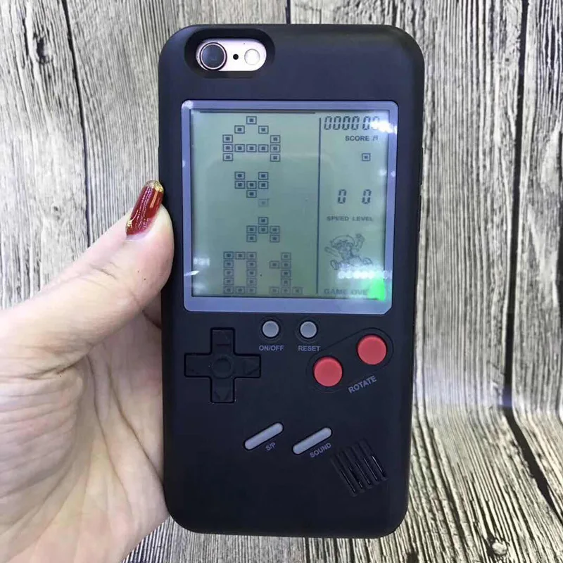 Игровая консоль телефонные чехлы для iPhone X 6 plus 6s 7 8 Play Blokus игровая чехол Защитный