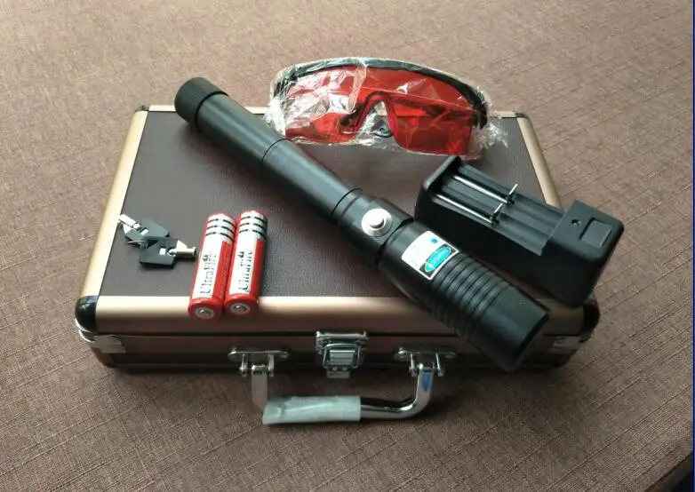 20000mW high power military 450nm blue laser pointers flashlight burning match/dry wood/black/burn cigarettes+glasses+Gift box |