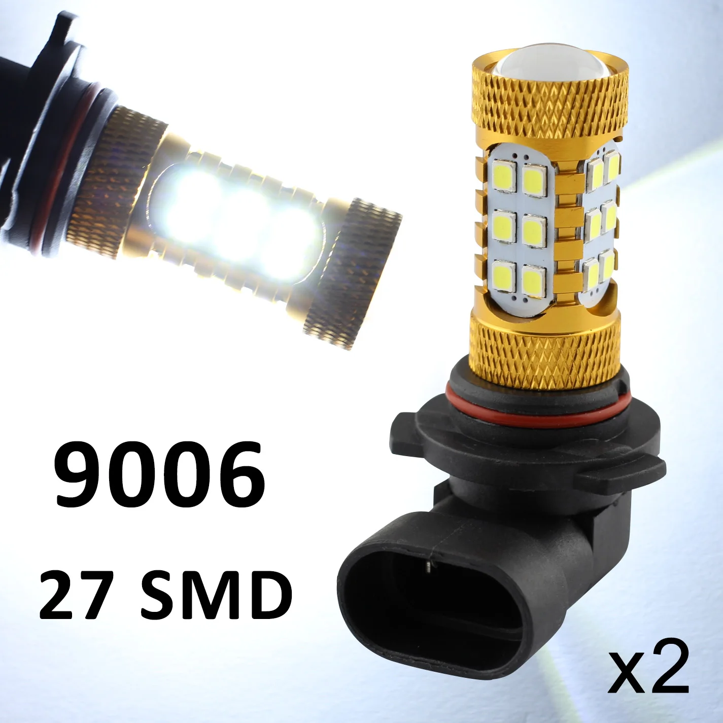 Автомобильные аксессуары светодиодные лампы 9006 9006HP 9006XS HB4 9012 27SMD для
