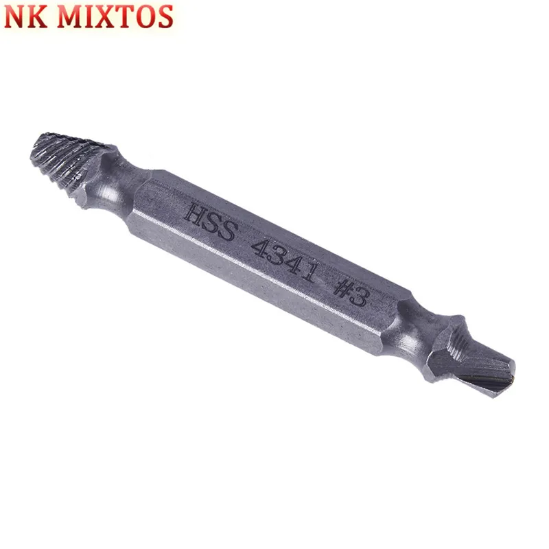 NK MIXTOS 4 шт./компл. двухсторонний экстрактор винтов сверла инструменты для