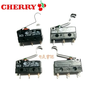 Оригинальный микропереключатель CHERRY DC3 короткий/длинный/шкив/изогнутая ручка 10 А