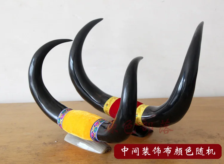 Голова искусства ремесла домашнего интерьера ювелирных изделий черный рог яка