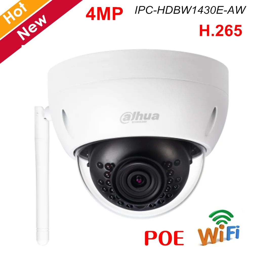 Dahua английская ip-камера 4 МП Wifi камера водонепроницаемая H.265 2,8 мм 3,6 мм дополнительная беспроводная камера Поддержка POE и sd-карты