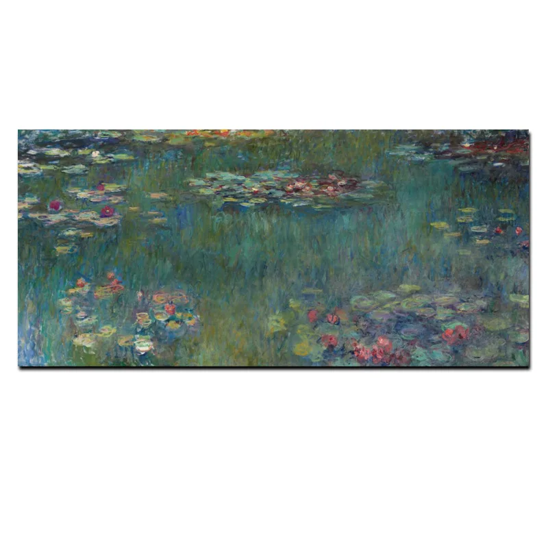 Распродажа картина маслом Monet Лотос Печать на холсте без рамки импрессионистская