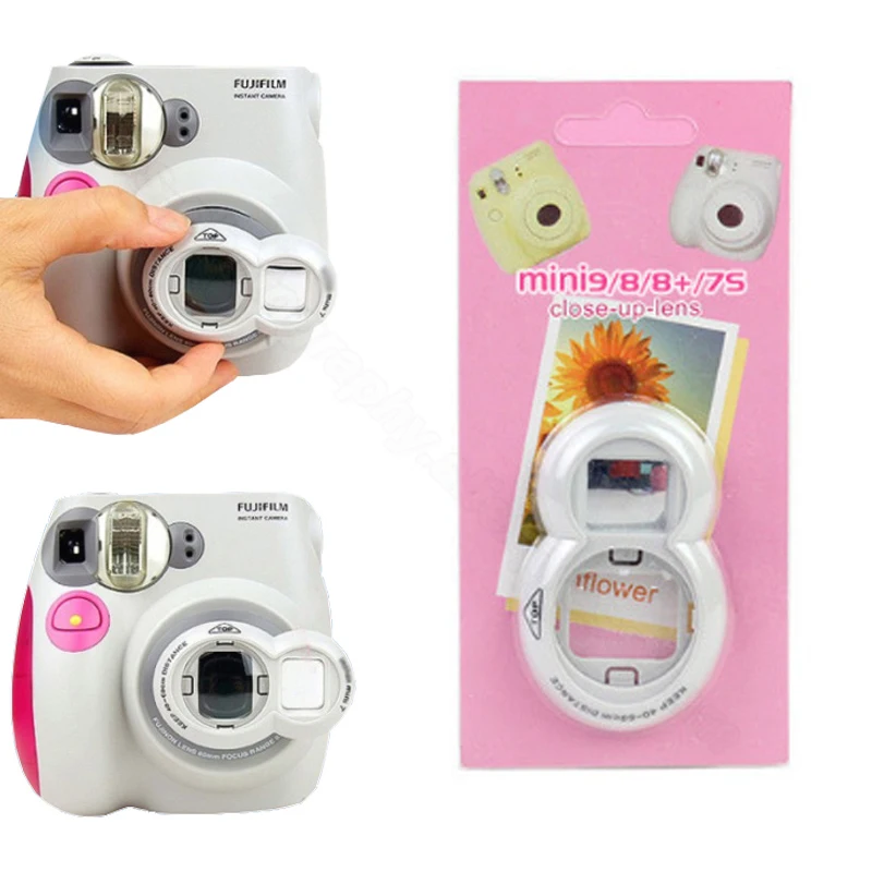 Оригинальная фотопленка Fujifilm Instax Mini 7s для мгновенной фотосъемки, принимается пленка Fuji Instax Mini, селфи-объектив в подарок