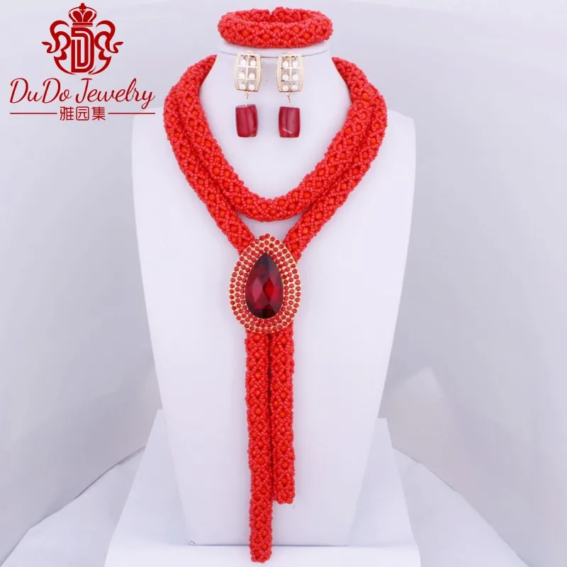 2017 новые горячие летние красные Африканский обычай роза комплект ювелирных
