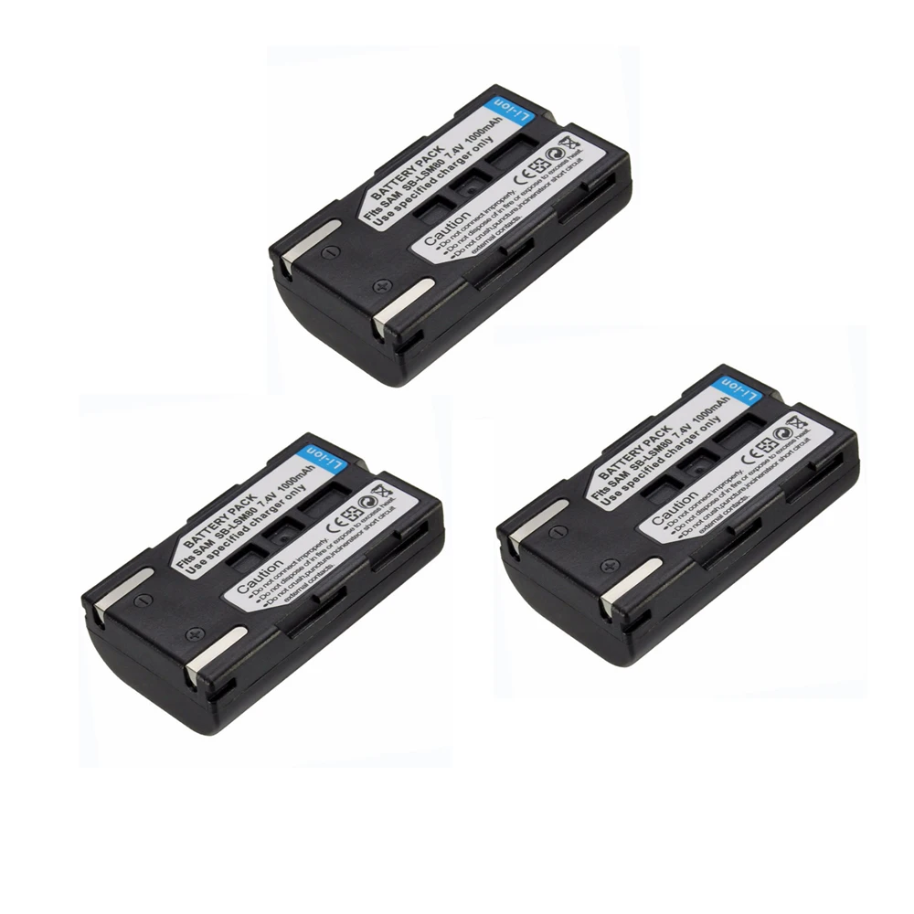 Аккумулятор для камеры 3 шт./лот аккумулятор SAMSUNG LSM80 SBLSM80 SB-LSM80 с 5 8 | Электроника