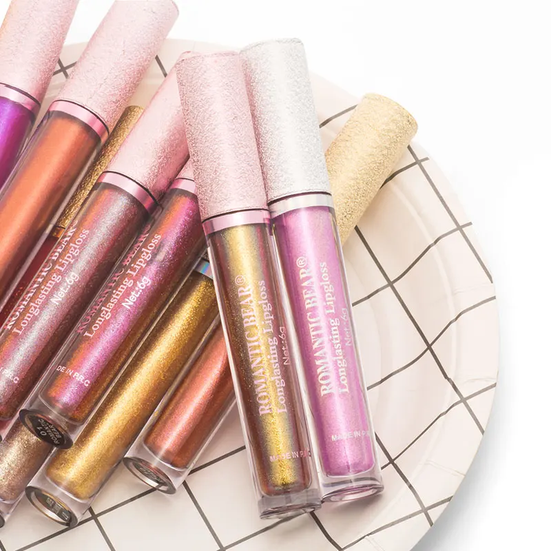 Водостойкий блеск для губ с металлическим блеском губ|Блеск губ| |