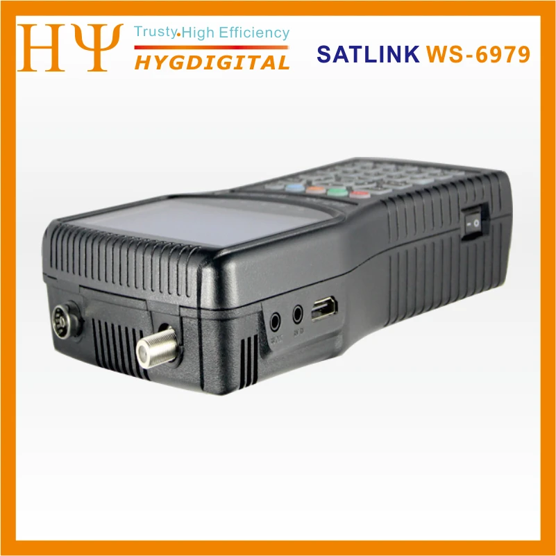 Satlink WS-6979 Цифровой спутниковый Finder DVB-S2 &amp DVB-T2 Combo спектра искатель WS6979 наземного |