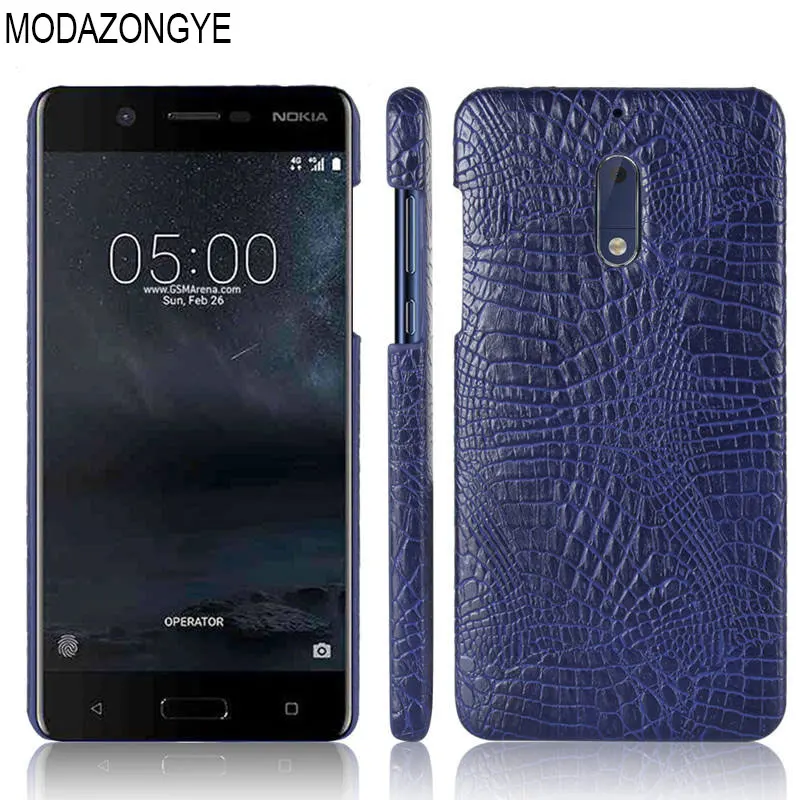 Для Nokia5 TA-1053 TA-1024 чехол Обложка на заднюю панель из искусственной кожи для