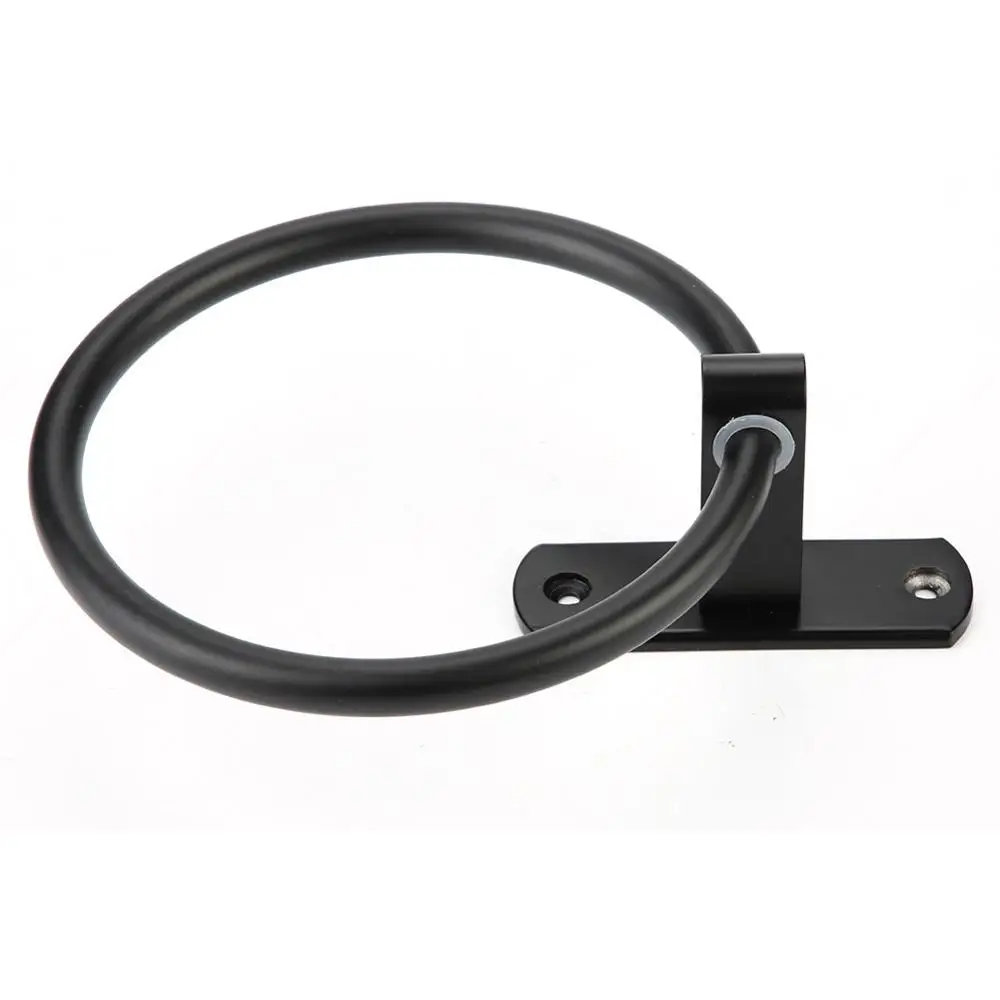 Вешалка для полотенец в старинном Европейском стиле диаметр 16 см черная