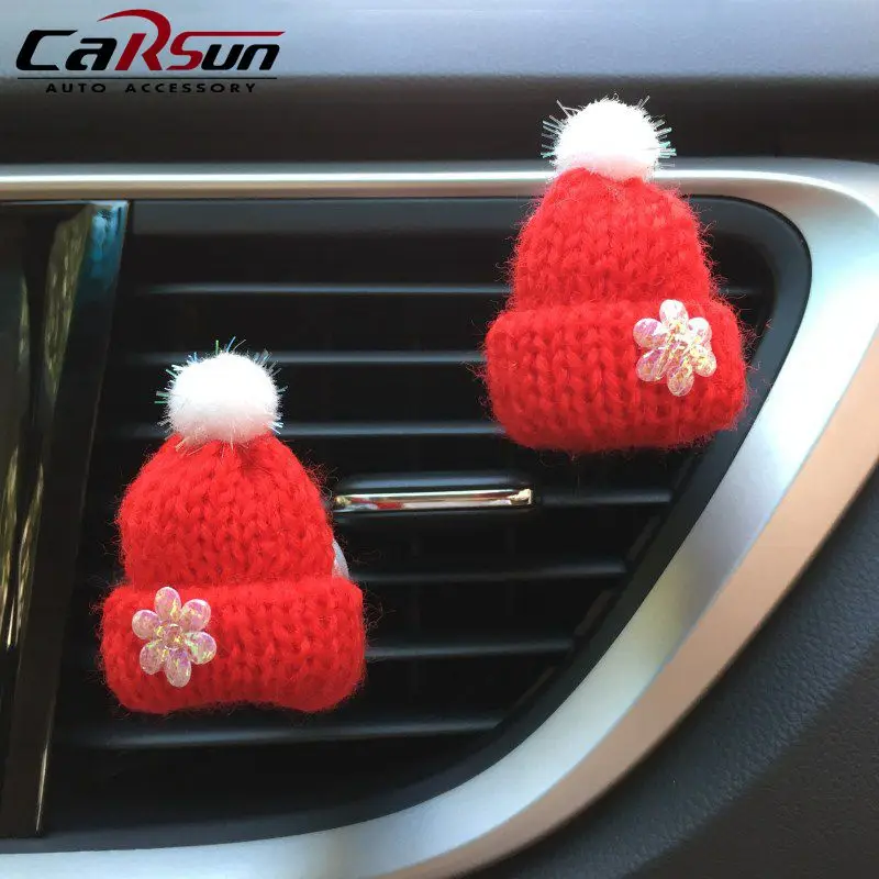 1 шт. зажим для освежителя воздуха в рождественской шляпе автомобильные