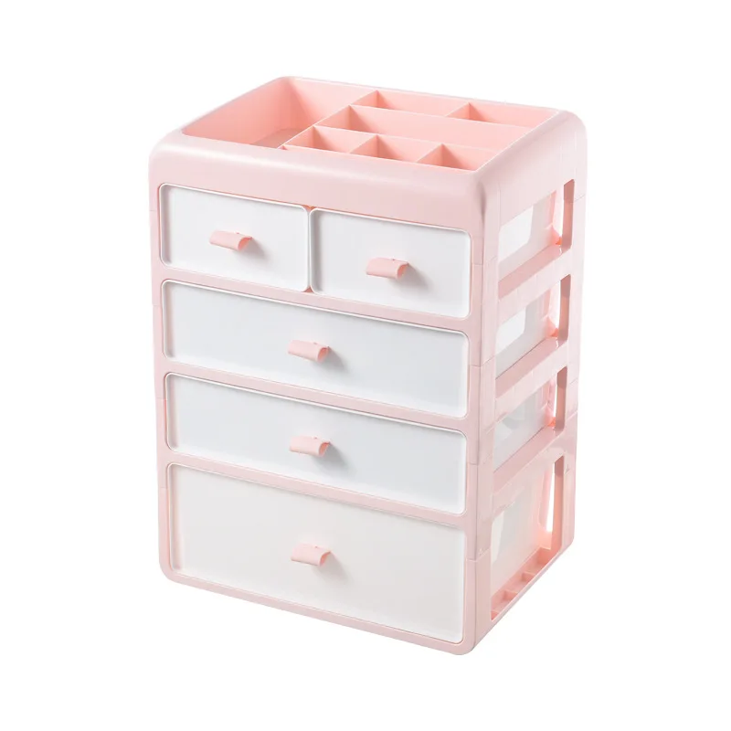 Pink 4 Layers 3/4 слоев Нижнее белье ящик для хранения ящика органайзер для носков и белья - Цвет: Pink 4 Layers