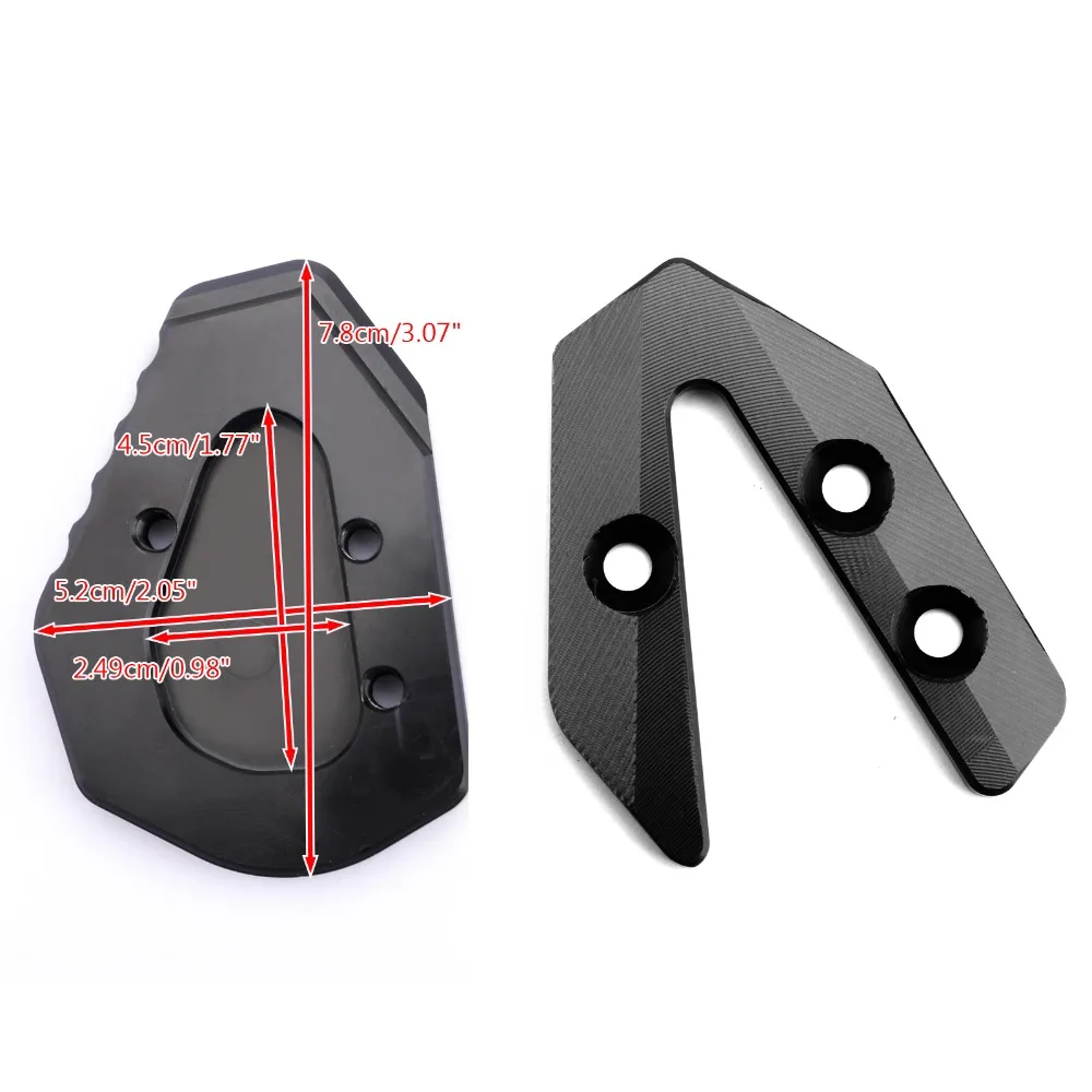 Areyourshop для YAMAHA YZF R6 YZF-R6- CNC подножка боковая подставка Расширительная плата площадка для увеличения покрышки для мотоциклов