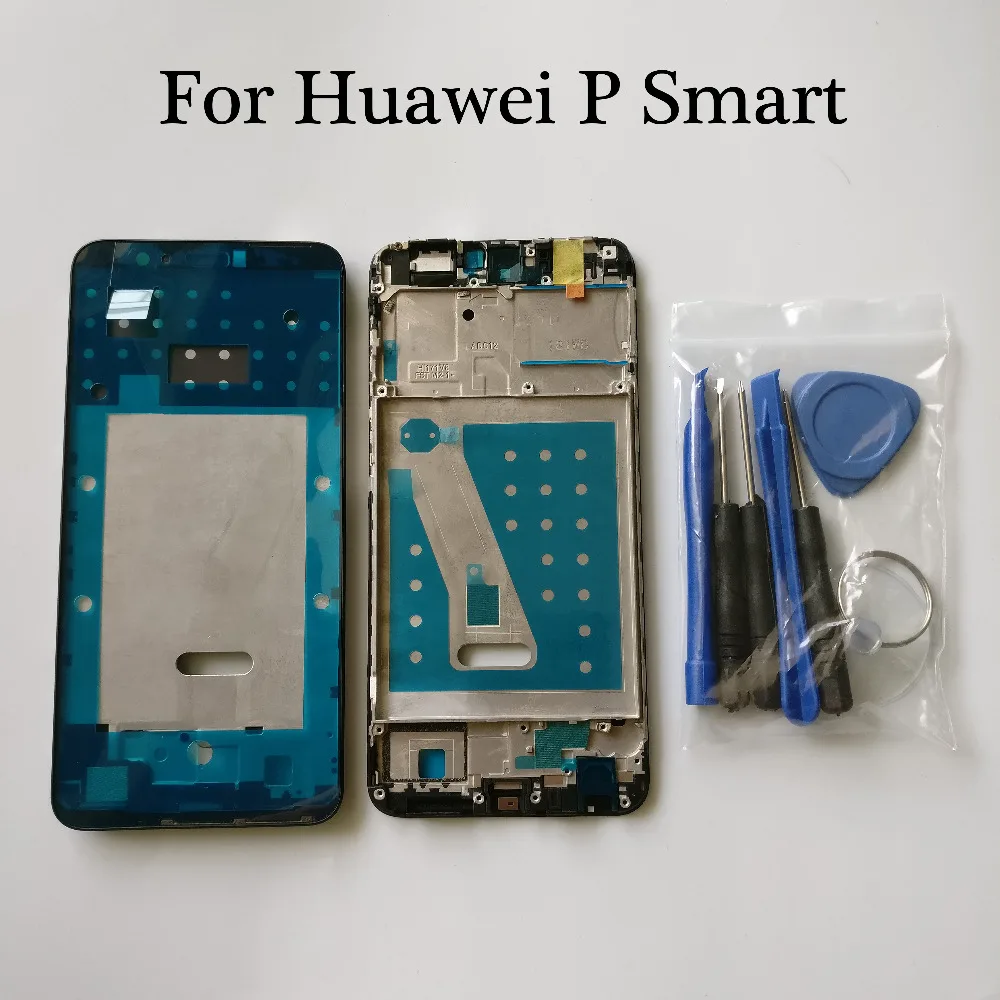 Для Huawei P Smart / Nova Lite 2 FIG LX3 LX2 передняя часть корпуса шасси пластина ЖК дисплей