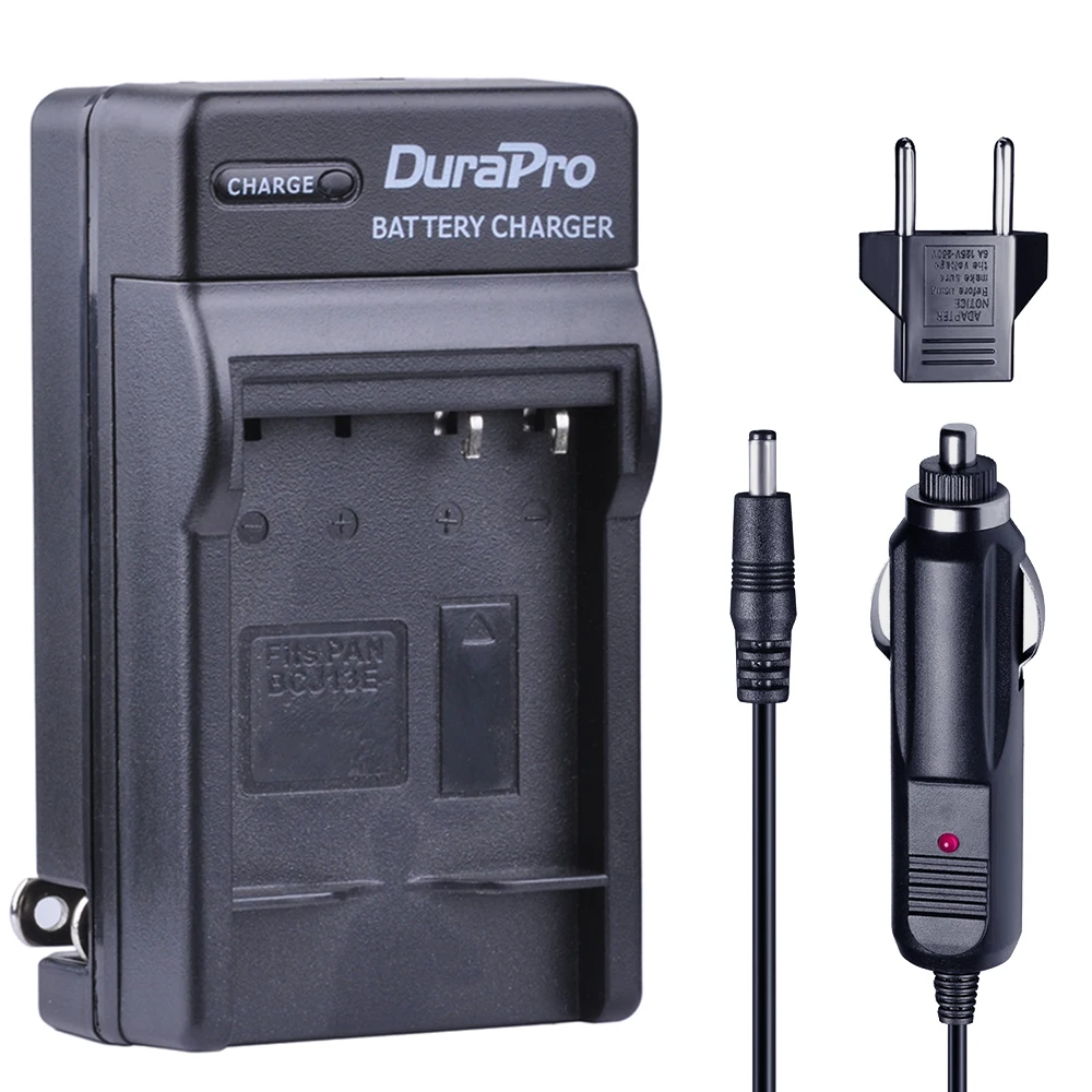 2pc 1600mAH DMW-BCJ13 DMW BCJ13 Rechargeable Li-ion Battery + Car Charger EU Plug For Panasonic DMC LX5 LX5GK LX5K LX5W | Электроника